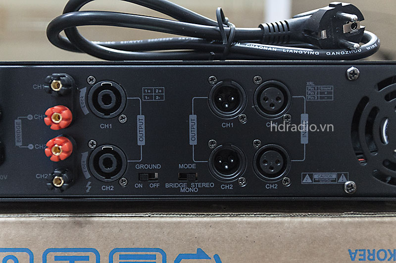 Cục đẩy AM DK500, 500W x 2 Kênh-7